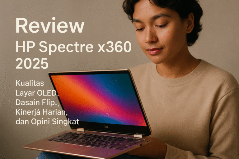 Review Hands on Laptop HP Spectre x360 2025: Kualitas Layar OLED, Desain Flip, Kinerja Harian, dan Opini Singkat